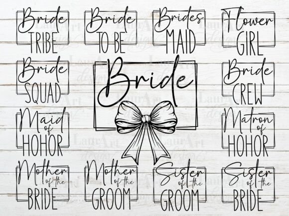 Bachelorette, Bridal Party, and Bride Wedding Design Files