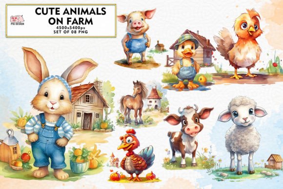 Charming Farm Friends: Your Guide to Sublimation Clipart
