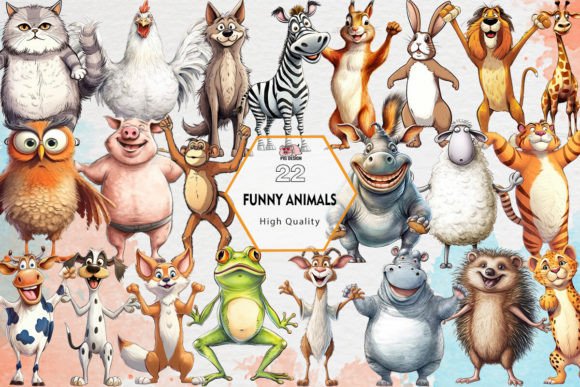 Unleash Cuteness: Funny Animals Clipart for Your Projects
