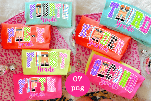 Varsity Back to School Grade PNG Bundle: Your Design Toolkit