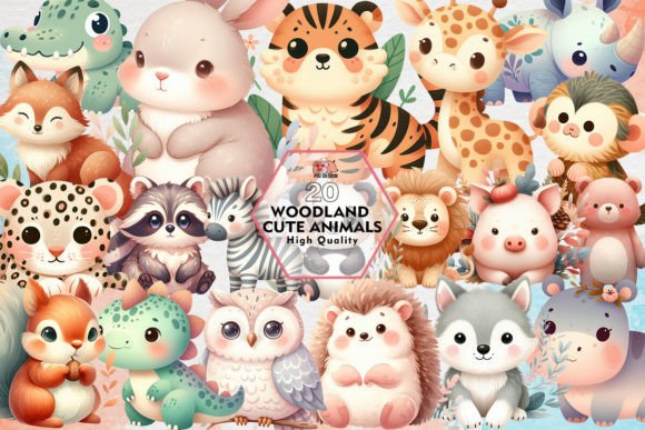 Woodland Cute Animals Sublimation: Your Go-To Design Asset